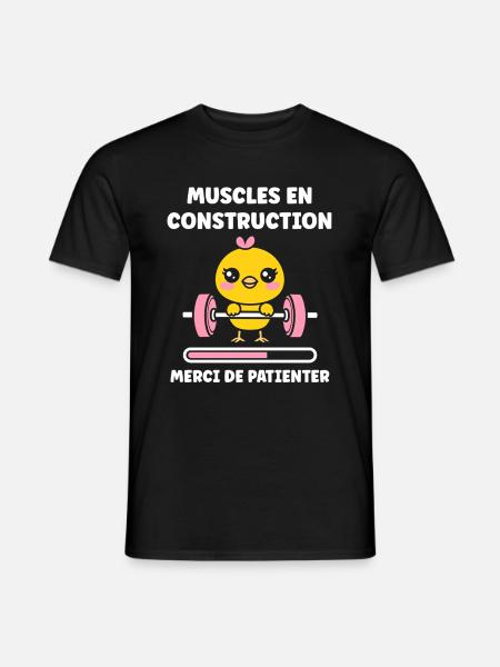 Animaux Humour musculation - T-shirt homme - noir