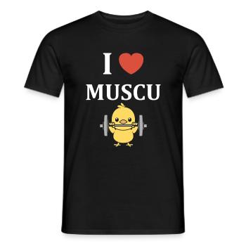 Animaux Humour musculation - T-shirt homme - noir - Devant - AI Model Male 178 light (178cm)