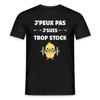 Animaux Humour musculation - T-shirt homme - noir - Devant - AI Model Male 178 light (178cm)