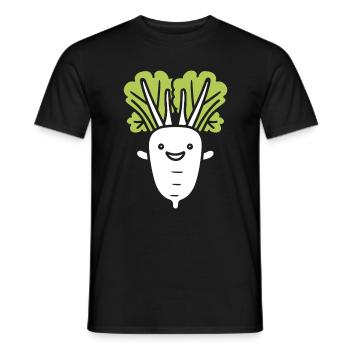 Endive - T-shirt homme - noir - Devant - AI Model Male 178 light (178cm)