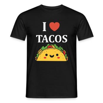 Tacos - Men's T-Shirt - black - Front - AI Model Male 178 light (178cm)