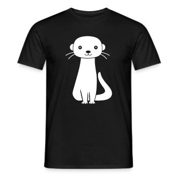 belette - T-shirt homme - noir - Devant - AI Model Male 178 light (178cm)