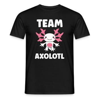 Axolotl - Männer T-Shirt - Schwarz - Vorne - AI Model Male 178 light (178cm)