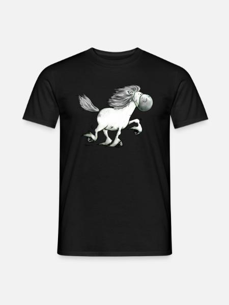 Drolliger Isländer - Islandpferd - Isi - Männer T-Shirt - Schwarz