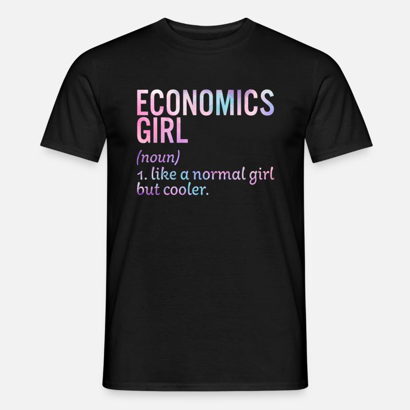 Wirtschaftsmädchen - Männer T-Shirt - Schwarz