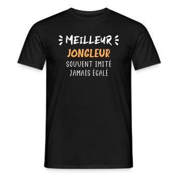 Souvent imité jamais égalé meilleur Jongleur - T-shirt homme - noir - Devant - AI Model Male 178 light (178cm)