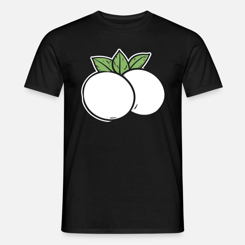 Mozzarella - Männer T-Shirt - Schwarz