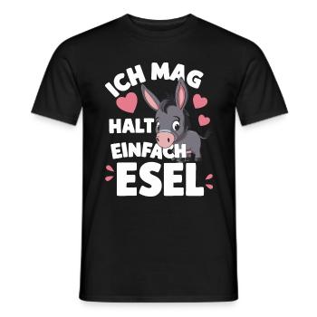 Âne âne mulet Muli - T-shirt homme - noir - Devant - AI Model Male 178 light (178cm)
