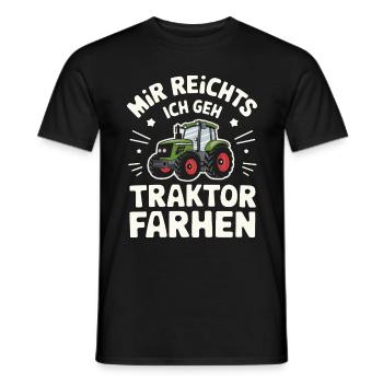 Tracteur Agriculteur Agriculteur Tracteur Conducteur de tracteur - T-shirt homme - noir - Devant - AI Model Male 178 light (178cm)
