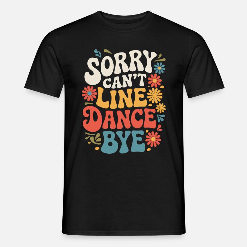 Line Dancing Tanzen Tänzer - Männer T-Shirt - Schwarz