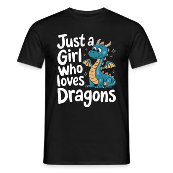 Dragon Mystic Dragon Fantasy - Men's T-Shirt - black - Front - AI Model Male 178 light (178cm)