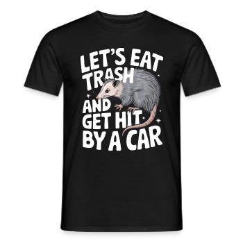 Opossum Possum Animal - Men's T-Shirt - black - Front - AI Model Male 178 light (178cm)