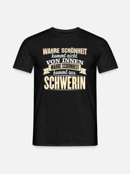 SCHWERIN - Schönheit - Männer T-Shirt - Schwarz