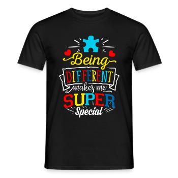 Autisme Autiste ADHD Autisme Asperger Cadeau - T-shirt homme - noir - Devant - AI Model Male 178 light (178cm)