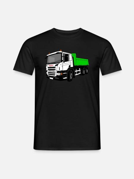 Kipplaster - Laster - Kipper - LKW - Männer T-Shirt - Schwarz