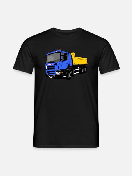 Kipplaster - Laster - Kipper - LKW - Männer T-Shirt - Schwarz