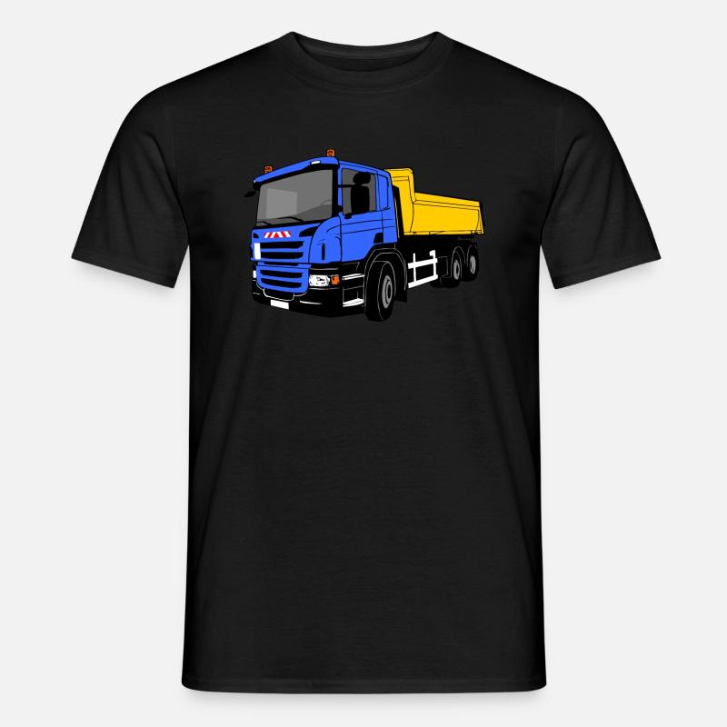 Kipplaster - Laster - Kipper - LKW - Männer T-Shirt - Schwarz