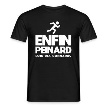 Enfin peinard course à pied jogging j'peux pas - T-shirt homme - noir - Devant - AI Model Male 178 light (178cm)