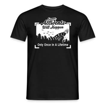Accidents in Life - Männer T-Shirt - Schwarz - Vorne - AI Model Male 178 light (178cm)