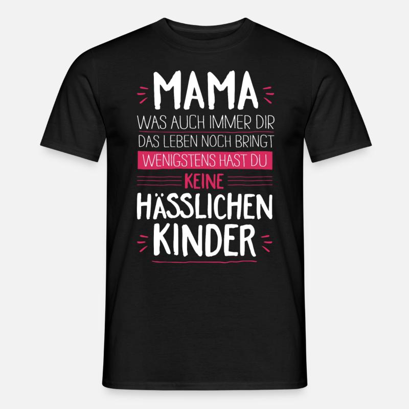 Mama - Kinder - Männer T-Shirt - Schwarz