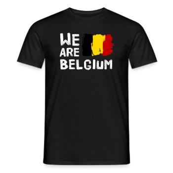 Belgien - Männer T-Shirt - Schwarz - Vorne - AI Model Male 178 light (178cm)