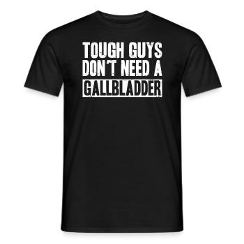 Cholecystectomy - gallbladder surgery shirt - Men's T-Shirt - black - Front - AI Model Male 178 light (178cm)