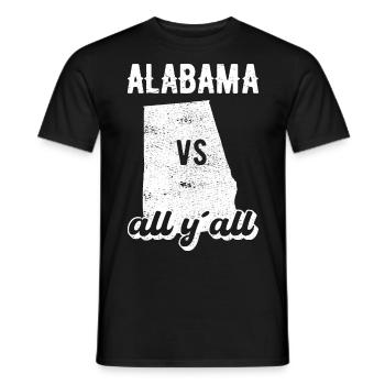 Alabama all y all Geschenk - Männer T-Shirt - Schwarz - Vorne - AI Model Male 178 light (178cm)