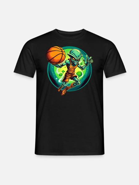 Basketball Alien - Men's T-Shirt - black