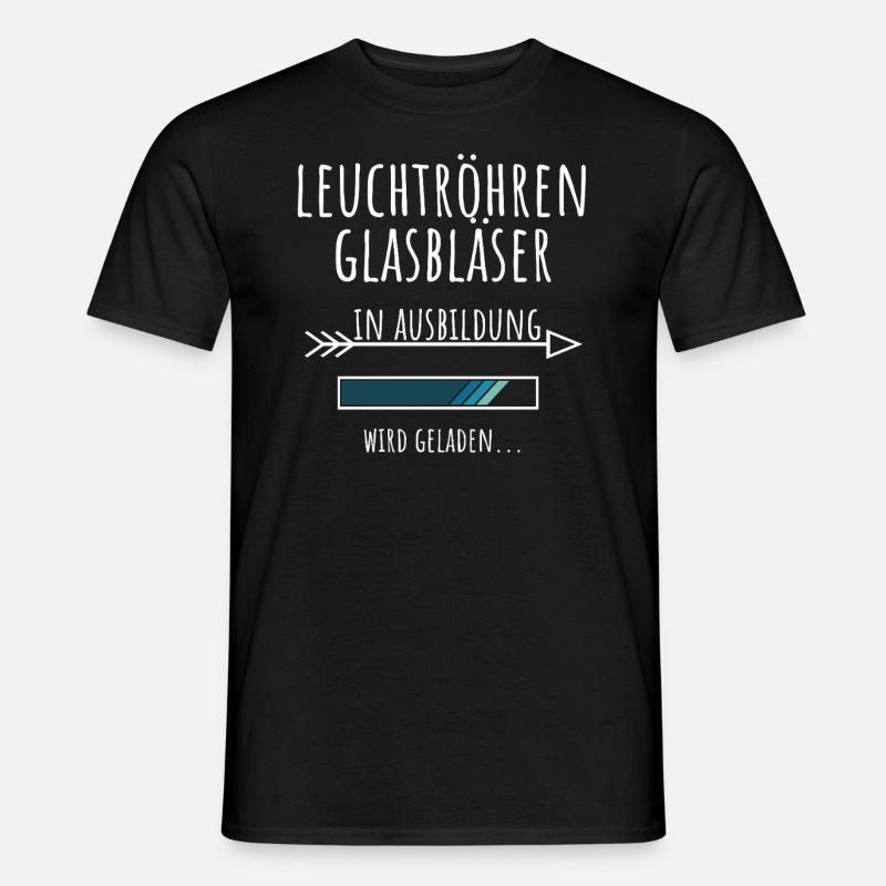Leuchtröhrenglasbläser Ausbildung Beruf Geschenk - Männer T-Shirt - Schwarz