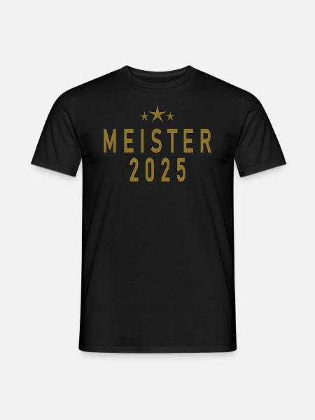 Meister 2025 - Männer T-Shirt - Schwarz