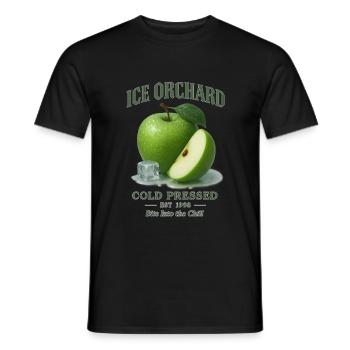 Green Apple Fruit Summer Holiday Apple Juice - Men's T-Shirt - black - Front - AI Model Male 178 light (178cm)