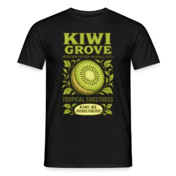 Kiwi Citrus Frucht Sommer Urlaub Limonade - Männer T-Shirt - Schwarz - Vorne - AI Model Male 178 light (178cm)