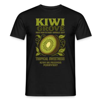 Kiwi Agrumes Vacances d’été Limonade - T-shirt homme - noir - Devant - AI Model Male 178 light (178cm)