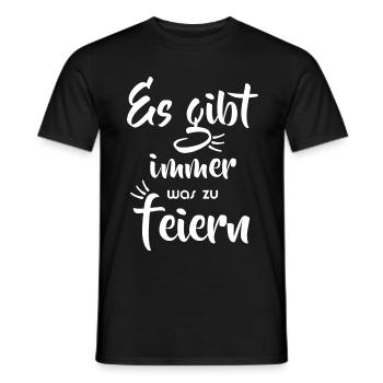 Party - Immer was zu feiern - Männer T-Shirt - Schwarz - Vorne - AI Model Male 178 light (178cm)
