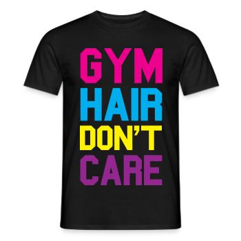 Gym - T-shirt homme - noir - Devant - AI Model Male 178 light (178cm)