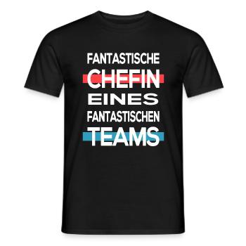 Chefin Vorgesetzte Team - Männer T-Shirt - Schwarz - Vorne - AI Model Male 178 light (178cm)