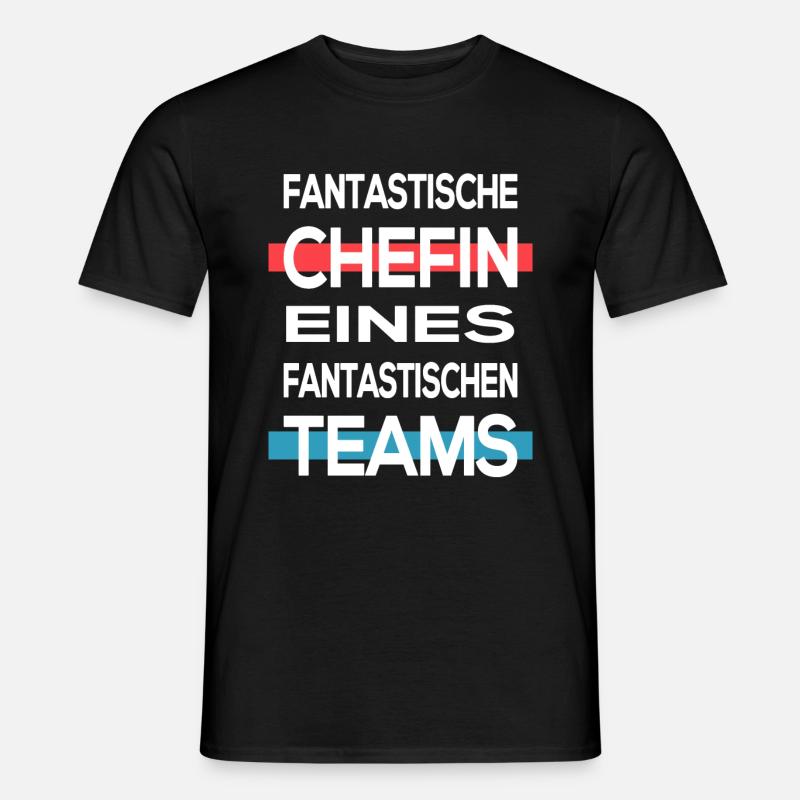 Chefin Vorgesetzte Team - Männer T-Shirt - Schwarz