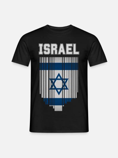Flag of Israel, Israeli pride - Men's T-Shirt - black