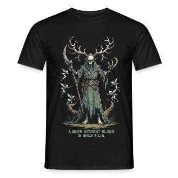 Créatures mythologiques Encantado - T-shirt homme - noir - Devant - AI Model Male 178 light (178cm)
