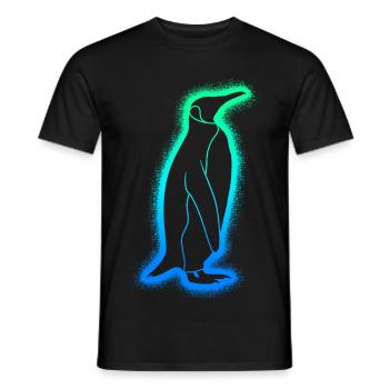 Pinguine Kinder Herren Jungen Pinguin - Männer T-Shirt - Schwarz - Vorne - AI Model Male 178 light (178cm)