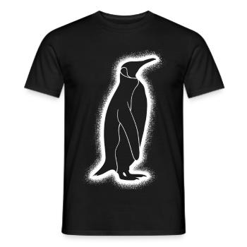 Pinguine Herren Kinder Jungen Pinguin - Männer T-Shirt - Schwarz - Vorne - AI Model Male 178 light (178cm)