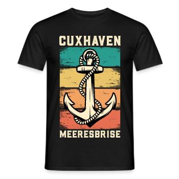 Nordsee Urlaub CUXHAVEN MEERESBRISE Lustig - Männer T-Shirt - Schwarz - Vorne - AI Model Male 178 light (178cm)