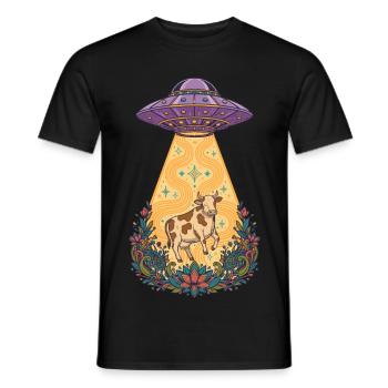 Spiritualität Meditation Heilige Geometrie Lotus - Männer T-Shirt - Schwarz - Vorne - AI Model Male 178 light (178cm)