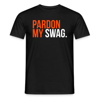 pardon my swag - Männer T-Shirt - Schwarz - Vorne - AI Model Male 178 light (178cm)