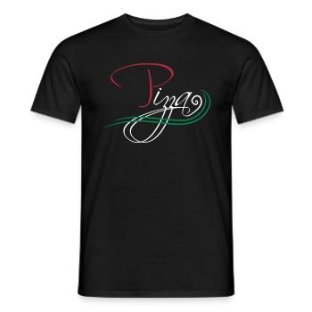 flagge farben cool logo italien schrift text liebe - Männer T-Shirt - Schwarz - Vorne - AI Model Male 178 light (178cm)