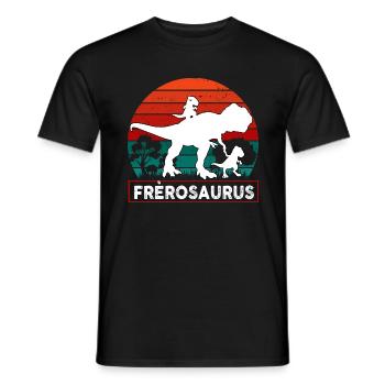 Grand Frèrosaurus Cadeau Grand Frere - T-shirt homme - noir - Devant - AI Model Male 178 light (178cm)