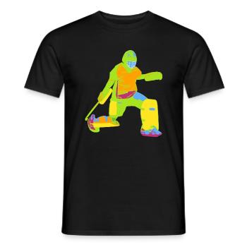 Goalkeeper colorful - Men's T-Shirt - black - Front - AI Model Male 178 light (178cm)