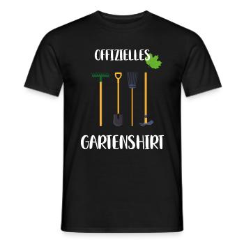 Offizielles Gartenshirt - Hobbygärtner - Männer T-Shirt - Schwarz - Vorne - AI Model Male 178 light (178cm)
