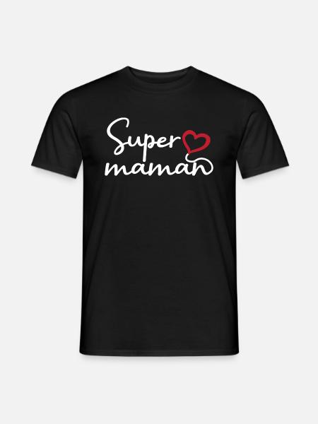 Super maman - T-shirt homme - noir