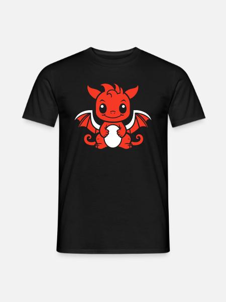Baby-Drache - Männer T-Shirt - Schwarz